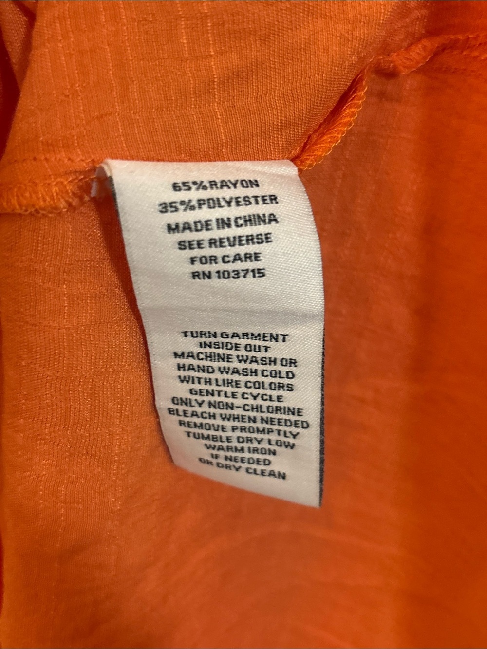 Nanette Lepore Orange Textured Short Sleeve Top — Size S - Picture 10 of 10